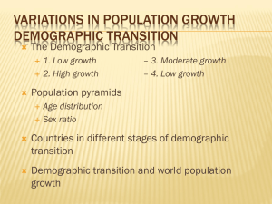 Chapter 2, Key Issue 3 - Demographic Transition