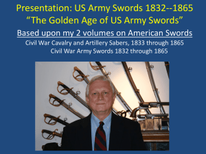 US Army Swords 1832 to 1865