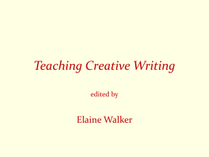 Teaching creative writing (CWS download)