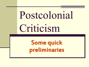 Postcolonial Criticism Powerpoint_Cindy