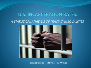 Incarceration and Racial Disparities 2010