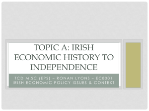 Irish Econ History since Independence student slides