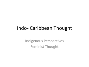 Indo- Caribbean Thought and Feminism