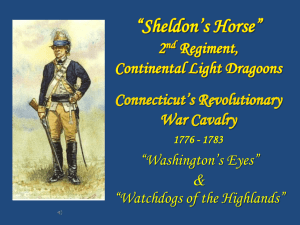 Second Continental Light Dragoons Presentation