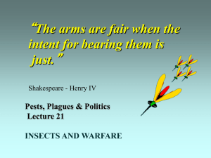 Lecture 21 - Insect Militarism