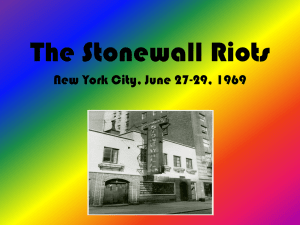 Stonewall Riots Presentation