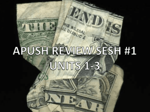 apush review sesh units 1-3