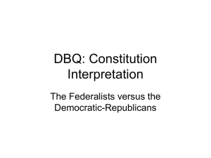 DBQ Constitution Interpretation
