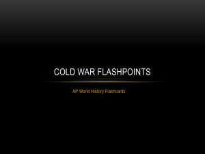 Cold War Flashpoints