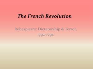 Robespierre and French Revolutionary Terror