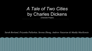A Tale of Two Cities by Charles Dickens (Character Project)