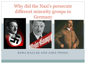 Why did the Nazi*s persecute different minority