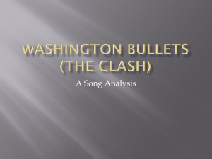Washington Bullets song analysis