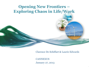 Opening New Frontiers: Exploring Chaos in Life/Work