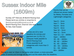 Sussex Indoor Mile Regatta Click here
