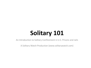 Solitary 101′ Powerpoint — Printable Version