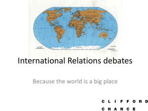 International Relations debates