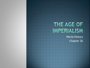The Age Of Imperialism