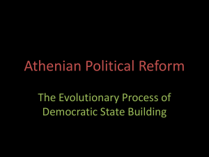Athenian Political Reform Under Solon, Cleisthenes & Pisistratus