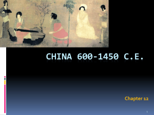 Ch. 12 China Tang & Song