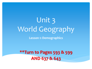 Unit 3 World Geography