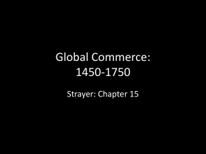Global Commerce: 1450-1750