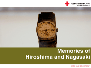 Memories of Hiroshima and Nagasaki