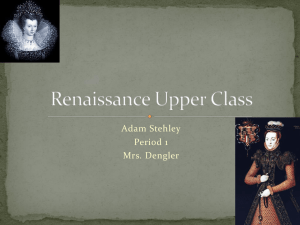Renaissance Upper Class