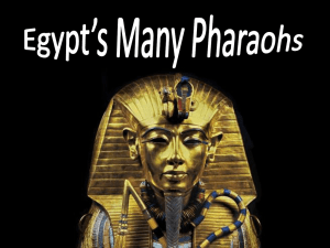 The Pharaoh`s of Egypt