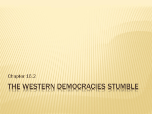 The Western democracies stumble