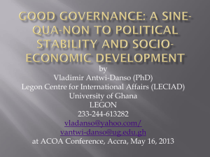 Good Govn.-ACOA Conference