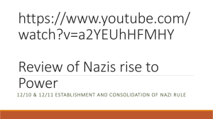 Establishment and consolidation of Nazi rule 2014