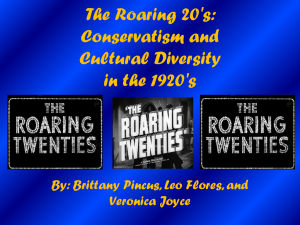 The Roaring 20`s - thorntonushistory