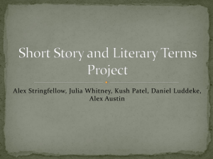 Short Story and Literary Terms Project