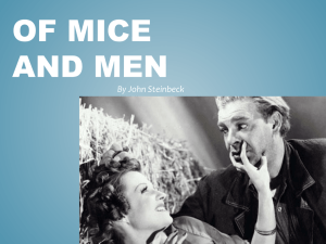 Of mice and men powerpoint lesson 1
