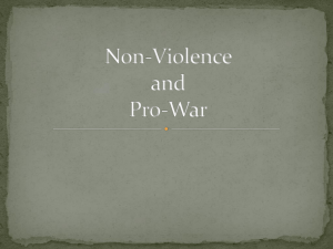Non-Violence and Violent
