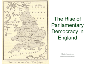 The Rise of Parliamentary Democracy in 17th