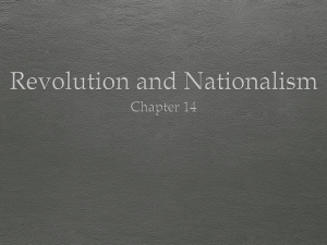 Revolution and Nationalism
