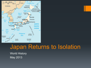 Japan Returns to Isolation