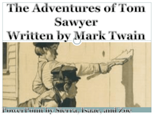 The Adventures of Tom Sawyer Presentation Powerpoint