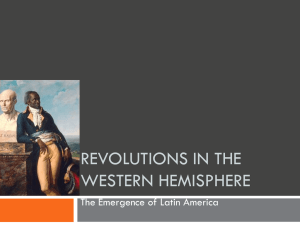 Revolutions in the Western Hemisphere