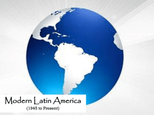 Modern Latin America (1945 to Present)