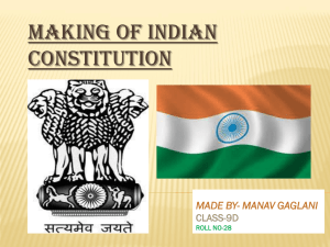 Making Of Indian Constitution PPT
