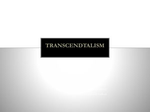 transcendtalism - Course