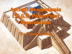Ancient Mesopotamia LEGS Presentation