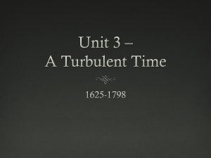 Unit 3 * A Turbulent Time