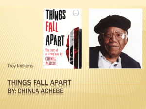 Things Fall Apart - ePortfolio