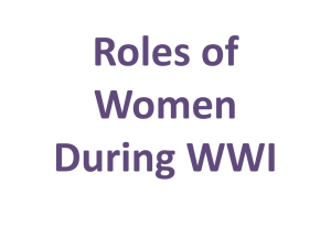 Roles of Women Powerpoint