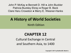 Chapter 12 Cultural Exchange in Central and Southern Asia