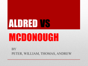 ALDRED VS MCDONOUGH